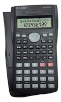 Calculadora Cientifica Kadio 350ms 240 Funciones / 2 Líneas Color Negro